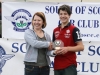 Robert Macgregor picks up the Junior Award from Alison Bell 100612 (Kevin Sloan)