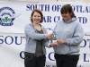 Heather Currie collects the Ladies Award from Alison Bell 100612 (Kevin Sloan)