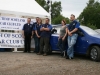 Alison Bell, Skoda and fellow SOSCC members at the end of the Guid Nychburris Autotest 100612 (Kevin Sloan)